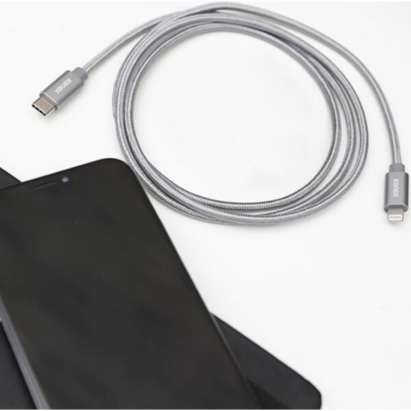 Kabel USB Kanex USB-C - Lightning 1.2 m Srebrny (36321-uniw) 6770756 815387022930