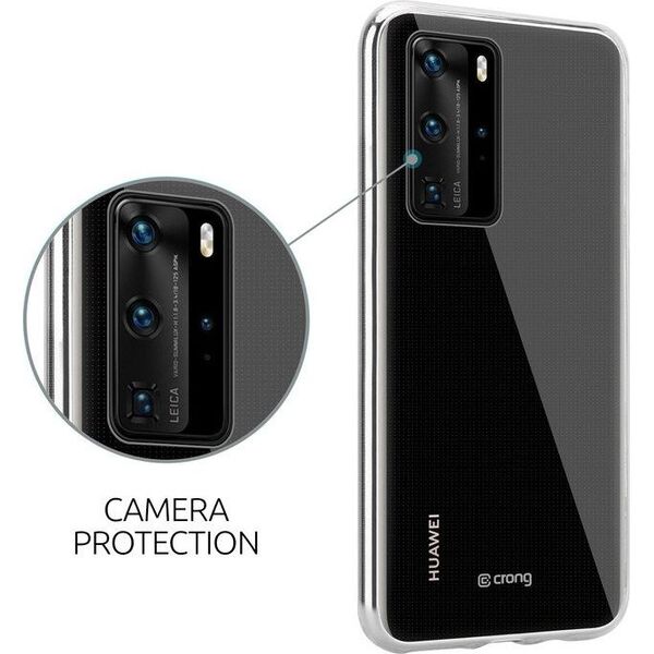 Crong Crong Crystal Slim Cover - Etui Huawei P40 (przezroczysty) uniwersalny 6770830 5907731983921