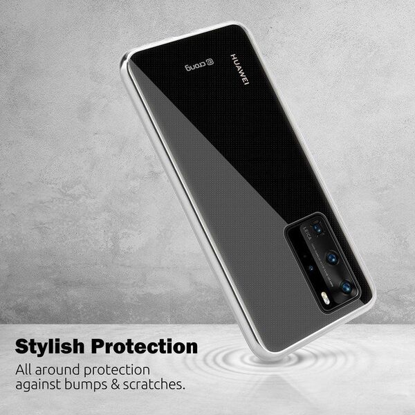 Crong Crong Crystal Slim Cover - Etui Huawei P40 (przezroczysty) uniwersalny 6770830 5907731983921