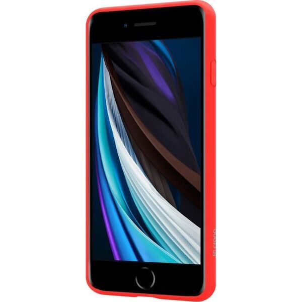 Crong Crong Color Cover - Etui iPhone SE 2020 / 8 / 7 (czerwony) uniwersalny 6770838 5907731984089