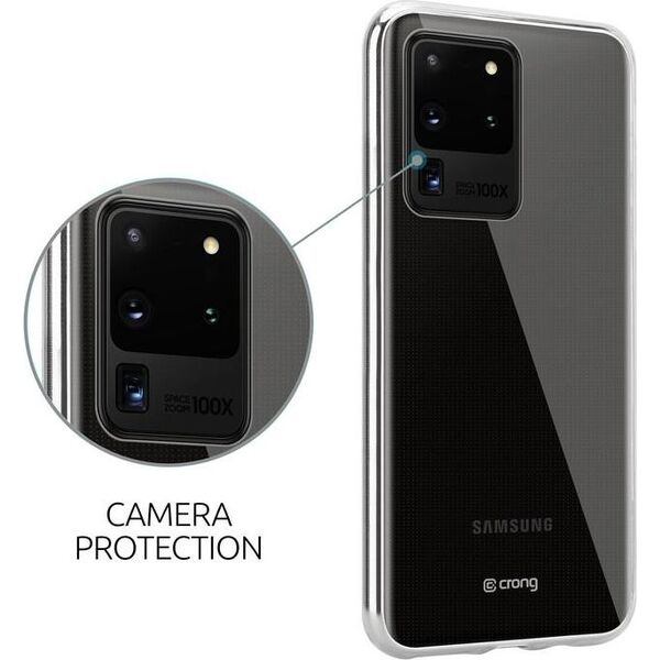 Crong Crong Crystal Slim Cover - Etui Samsung Galaxy S20 Ultra (przezroczysty) 6789889 5907731983884