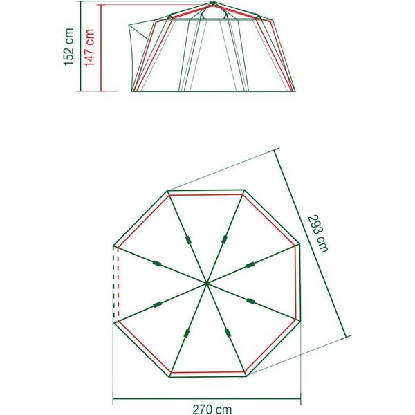 Namiot turystyczny Coleman Octagon Small 2 6796065 3138522113049