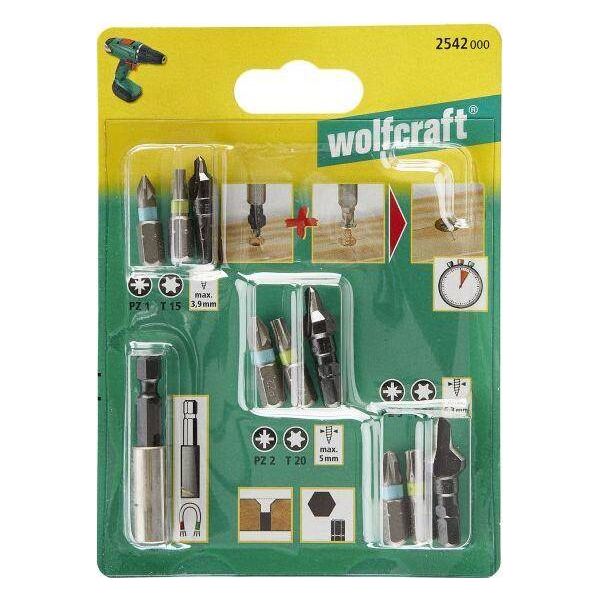 Wolfcraft Zestaw do nawiercania otworów i wkręcania wkrętów 6869566 4006885254206
