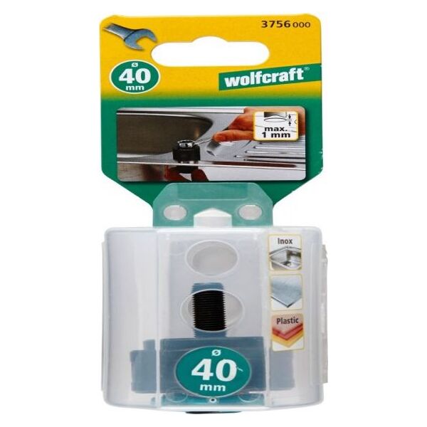 Wolfcraft Wycinak otworów pod krany Wolfcraft - 40 mm (1 4/7”) 6869788 4006885375604
