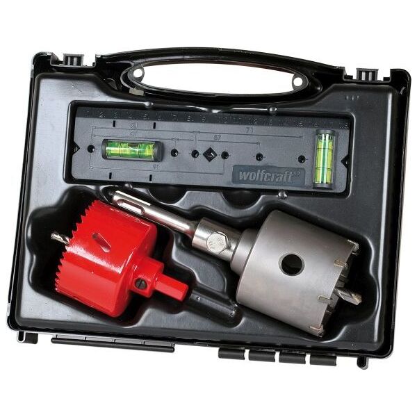 Wolfcraft Zestaw otwornic 68 mm/ BiM + HM Wolfcraft 6869798 4006885598201