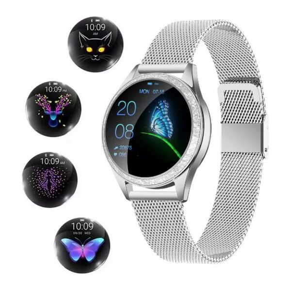 Smartwatch Oromed Oro Smart Crystal Srebrny  (ORO-SMART CRYSTAL SILVER) 6873285 5907763679359