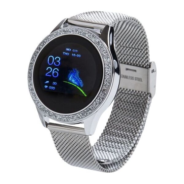 Smartwatch Oromed Oro Smart Crystal Srebrny  (ORO-SMART CRYSTAL SILVER) 6873285 5907763679359