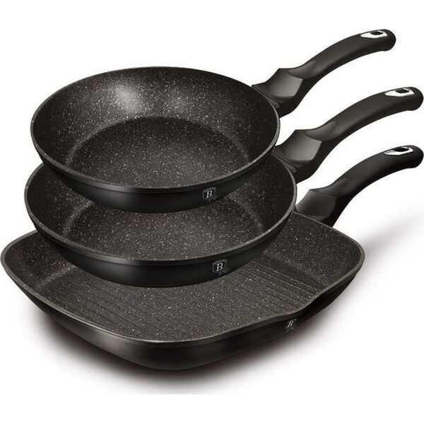 Patelnia Berlinger Haus wok Metallic Line 20 24 28cm 3szt. 6881378 5999108407543