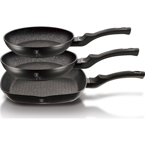 Patelnia Berlinger Haus wok Metallic Line 20 24 28cm 3szt. 6881378 5999108407543