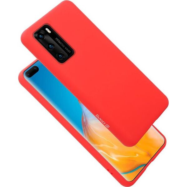 Crong Crong Color Cover etui plecki na Huawei P40 (czerwony) 6937620 5907731984799