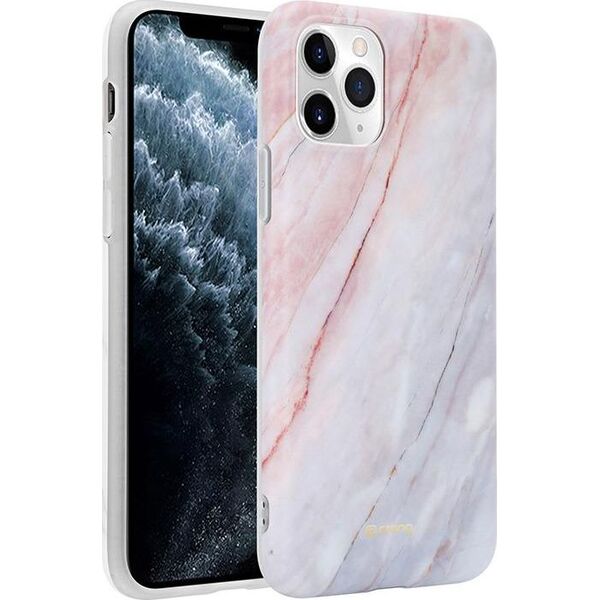 Crong Crong Marble Case etui ochronne na iPhone 11 Pro (różowy) 6937758 5907731985062