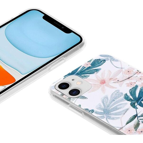 Crong Crong Flower Case etui ochronne na iPhone 11 (wzór 01) 6937762 5907731984898