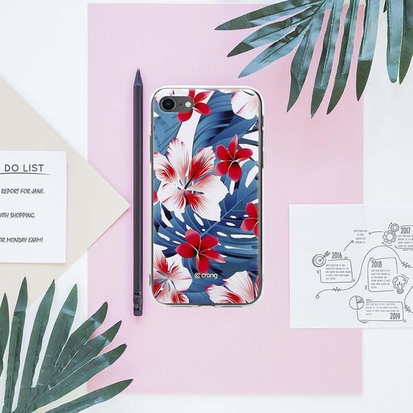 Crong Crong Flower etui ochronne na iPhone SE 2020 / 8 / 7 (wzór 03) 6937763 5907731984942