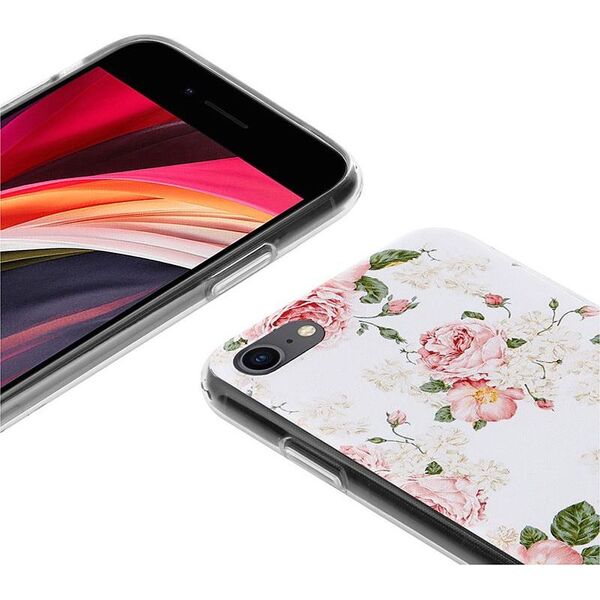 Crong Crong Flower etui ochronne na iPhone SE 2020 / 8 / 7 (wzór 02) 6937768 5907731984935