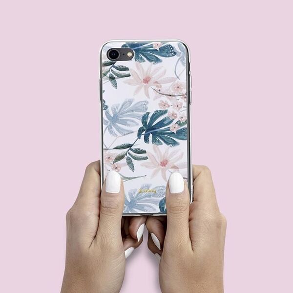 Crong Crong Flower etui ochronne na iPhone SE 2020 / 8 / 7 (wzór 01) 6937769 5907731984928