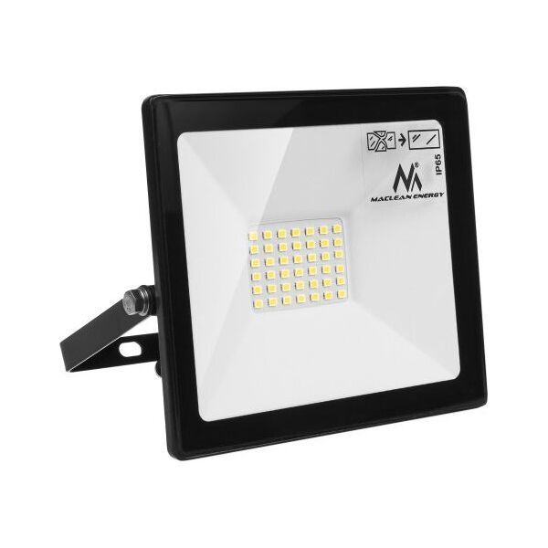 Naświetlacz Maclean Naświetlacz LED slim 30W, 2400lm Cold White (6000K) Maclean Energy MCE530 CW, IP65, PREMIUM 7079160 5902211117100