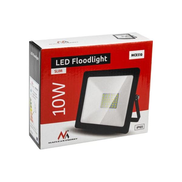 Naświetlacz Maclean Naświetlacz LED slim 10W, 800lm Warm White (3000K) Maclean Energy MCE510 WW, IP65, PREMIUM 7079162 5902211117063