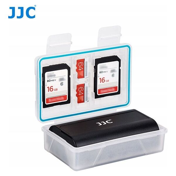 Pokrowiec JJC Pudełko Futerał Bateria / Akumulator + Karty Pamięci Sd / Microsd 7174015 6950291557490