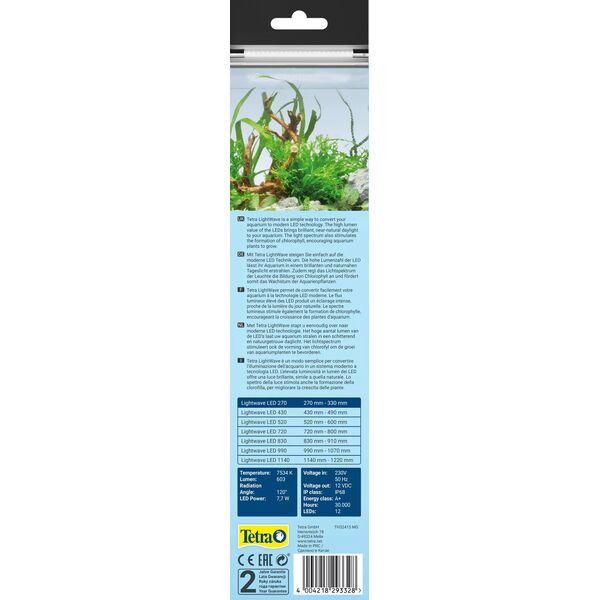 Tetra LightWave Single Light 270 7244086 4004218293328