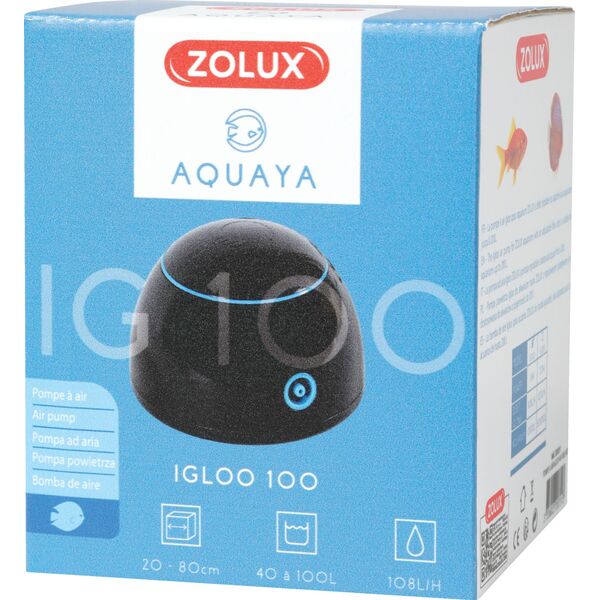 Zolux AQUAYA Igloo 100 kol. czarny 7244095 3336023207513