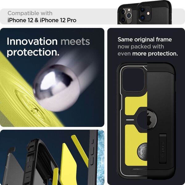 Spigen SPIGEN TOUGH ARMOR IPHONE 12/12 PRO BLACK 7244315 8809710756588