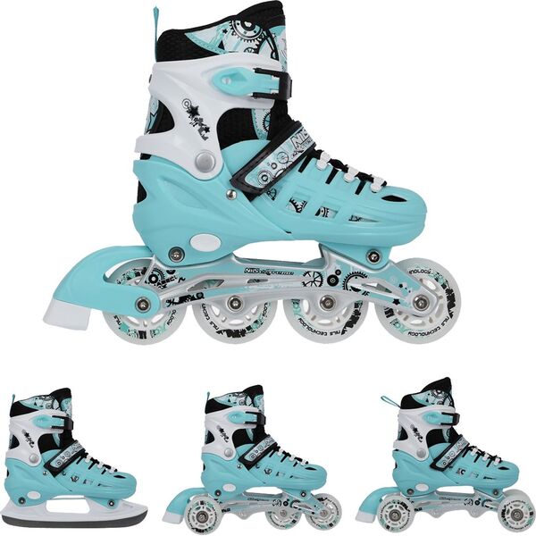 Rolki Nils Extreme NH10905 z wymienną płozą regulowane miętowe r. 39-42 7252314 5907695532807