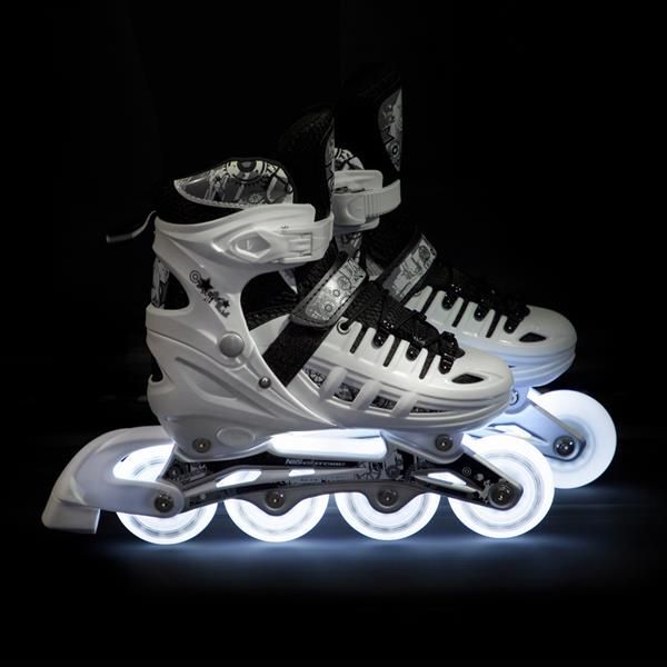 Rolki Nils Extreme NH10905 z wymienną płozą regulowane białe r. 31-34 7253969 5907695537246