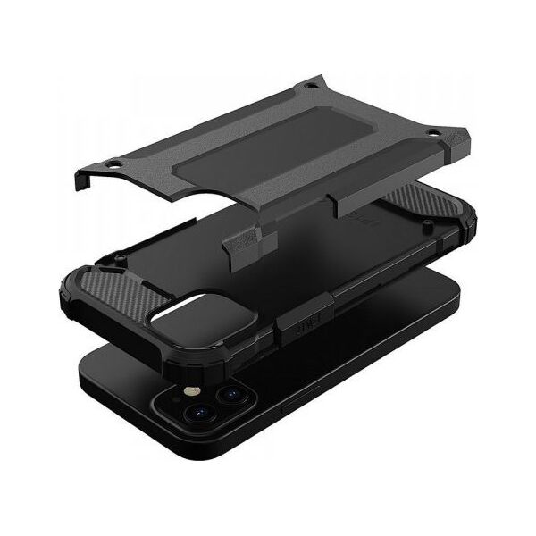 Hurtel Hybrid Armor pancerne hybrydowe etui pokrowiec iPhone 12 6,7'' czarny 7275351 9111201910812
