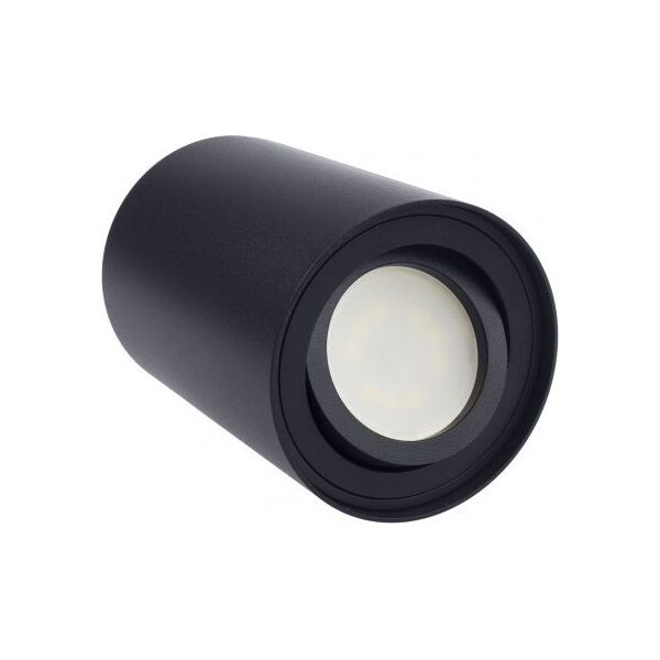 Lampa sufitowa Maclean Punktowa oprawa natynkowa halogenowa GU10 MCE422 B, kolor czarny, 80x115mm, okrągła, aluminiowa 7291633 5902211118732