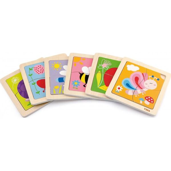 Viga Viga 50143 Puzzle na podkładce - żółwiki 7317903 6934510501433