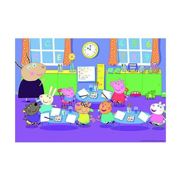 Ravensburger Puzzle dla dzieci Peppa w szkole - 2 x 24 szt. 7335867 4005556090990