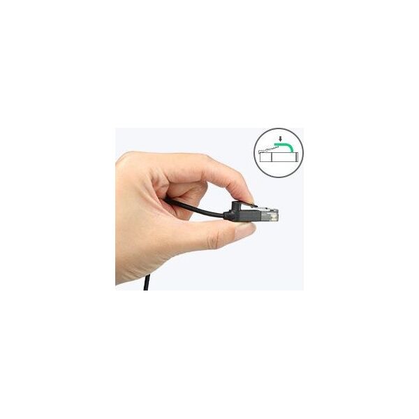 Ugreen Ugreen kabel przewód internetowy sieciowy Ethernet patchcord RJ45 Cat 6A UTP 1000Mbps 1 m czarny (70332) uniwersalny (58914-uniw) - 58914-uniw 7363220 6957303873326