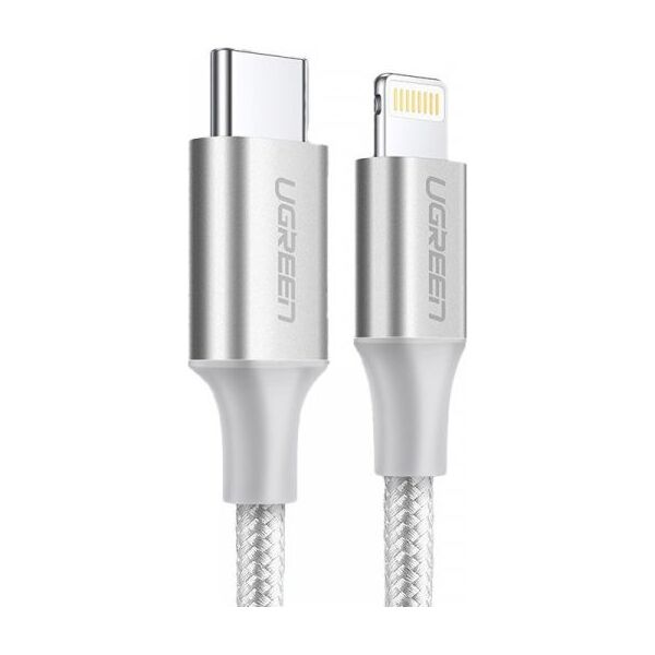 Kabel USB Ugreen USB-A - 1 m Srebrny (107697) 7363281 6957303875238