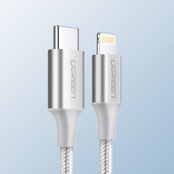 Kabel USB Ugreen USB-A - 1 m Srebrny (107697) 7363281 6957303875238