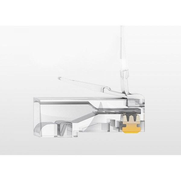 Ugreen Ugreen 100x wtyk wtyczka złączka końcówka RJ45 8P8C Cat 6 przezroczysty (60558) 7363552 6957303865581