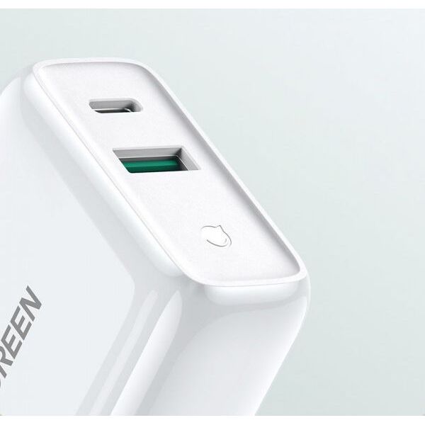 Ładowarka Ugreen 1x USB-A 1x USB-C 3 A (56562) 7363597 6957303864683