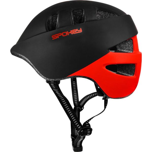 Spokey Dziecięcy kask rowerowy CHERUB czarny/czerwony r. 44-48 cm (927783) 7367136 5902693283133