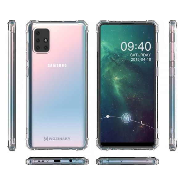Wozinsky Wozinsky Anti Shock pancerne etui do Samsung Galaxy M51 przezroczysty 7370527 9111201915732