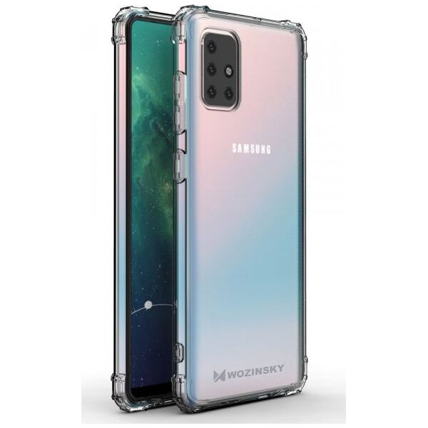 Wozinsky Wozinsky Anti Shock pancerne etui do Samsung Galaxy M51 przezroczysty 7370527 9111201915732