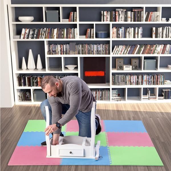 One Fitness Mata ochronna MP10 180 cm x 180 cm x 1 cm wielokolorowa 7375612 5907695592047