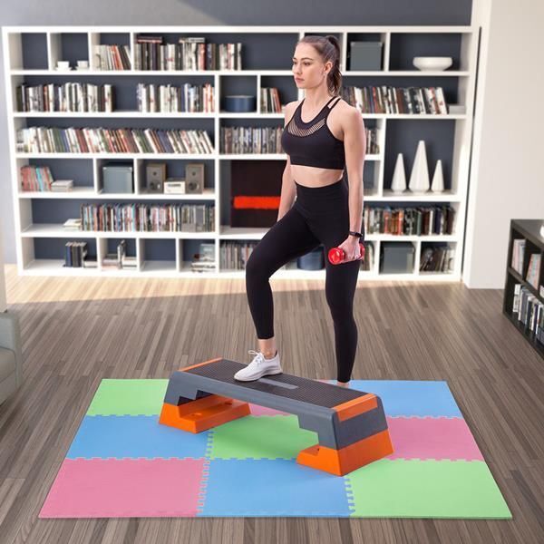One Fitness Mata ochronna MP10 180 cm x 180 cm x 1 cm wielokolorowa 7375612 5907695592047