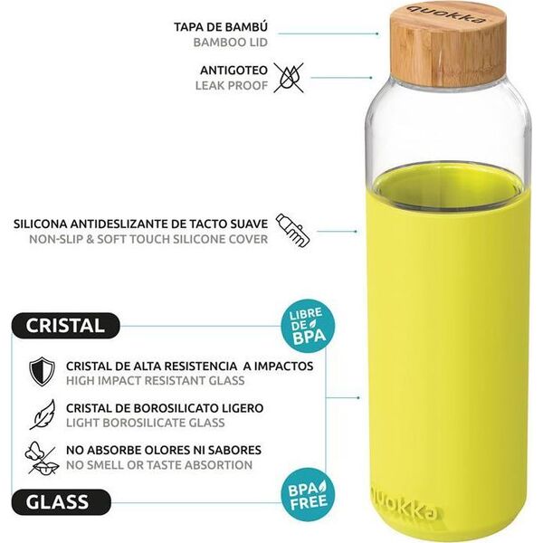 Quokka Butelka z nakrętką zielona 660 ml 7377612 8412497400096