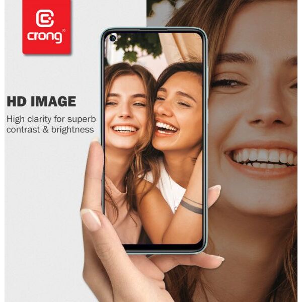 Crong Crong 7D Nano Flexible Glass - Szkło hybrydowe 9H na cały ekran OPPO realme C11 7377770 5907731985765