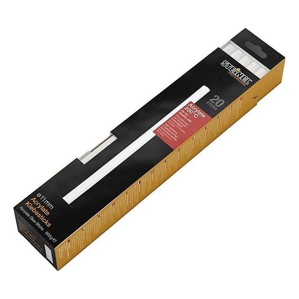Wkłady klejowe Steinel 11 mm x 300 mm przezroczyste 20 szt. 0.6 kg Acrylate 052416 7416076 4007841052416