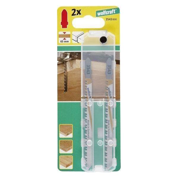 Wolfcraft 2 brzeszczoty Wolfcraft - uchywt T, miękkie drewno, płyty wiórowe, MDF 7416686 4006885354302