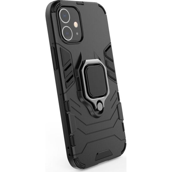Hurtel Ring Armor pancerne hybrydowe etui pokrowiec + magnetyczny uchwyt iPhone 12 mini niebieski uniwersalny 7428417 9111201914537