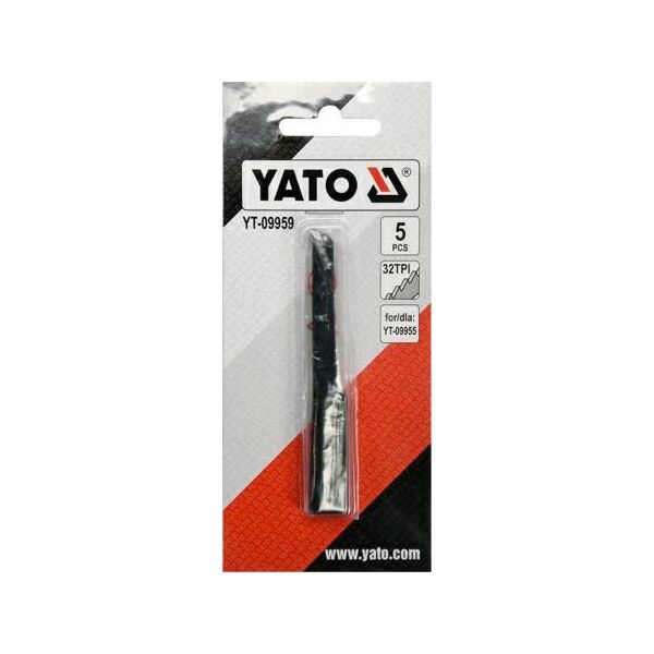 Toya `Brzeszczoty do wyrzynarki typT HSS, opak. 5 szt /do YT-09955/ TIP 32 7474723 5906083044298