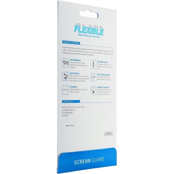 Partner Tele.com Szkło hartowane Flexible Nano Glass - do iPhone 7/8/SE 2020 4,7 7477733 5901737883117