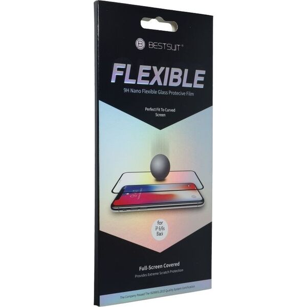 Partner Tele.com Szkło hartowane Flexible Nano Glass 5D Full Glue - do iPhone 12 Pro Max 6,7 czarny 7477752 5903396072352