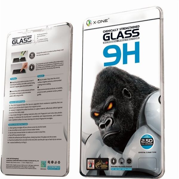 Partner Tele.com Szkło hartowane X-ONE Full Cover Extra Strong - do iPhone 12 Pro Max 6,7 (full glue) czarny 7477934 5903396070679